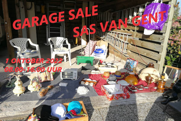 Dagje uit Garage sale Sas van Gent