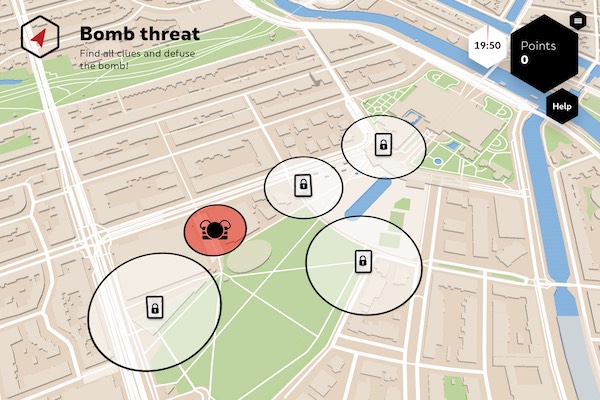 City Challenge Amsterdam: Bomb threat map