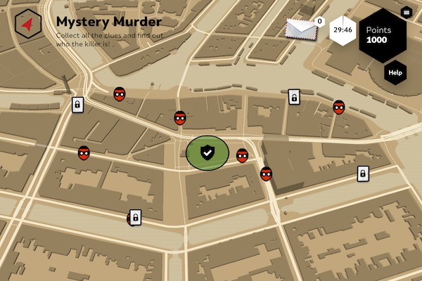 City Challenge Amsterdam: Mystery Murder map