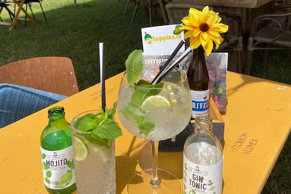 Hoppies Natuurspeeltuin: Heerlijke verkoeling op het terras