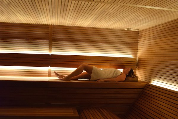 Even ultiem ontspannen in de 90 graden sauna
