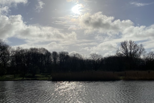 Water, natuur en lentezon