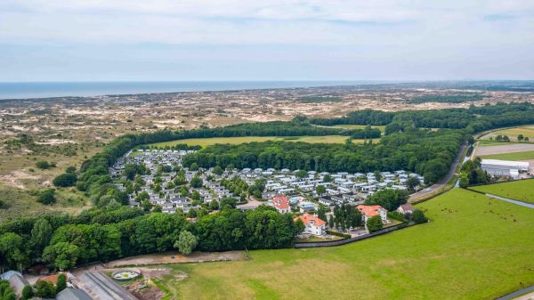 Drone shot van het park