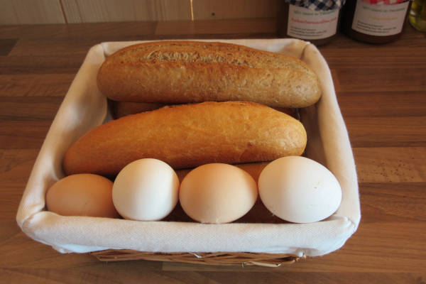 Minicamping Hendriks wijkje: Heerlijk broodje en ei om de ochtend mee te beginnen