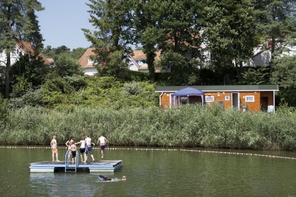 Waterpret op het meer