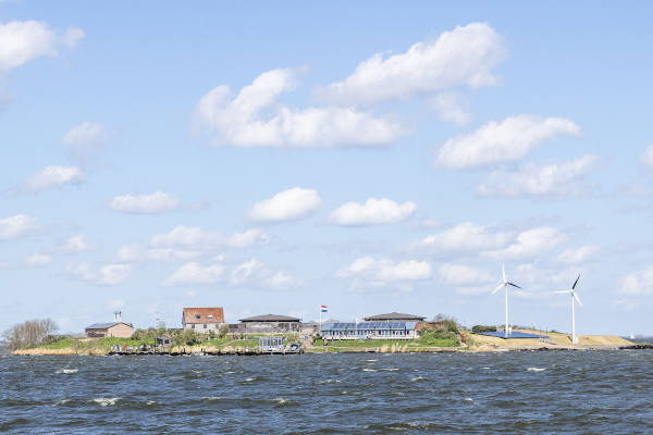 Forteiland Pampus: Pampus vanaf het water