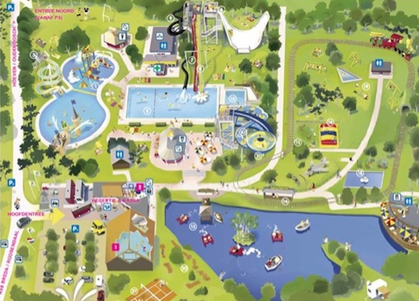 Waterspeelpark Splesj: Plattegrond