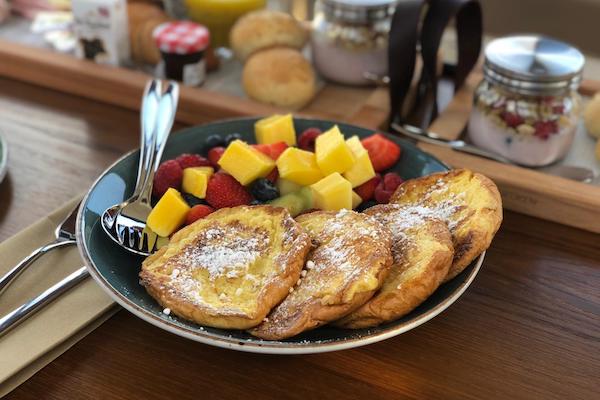 Pancakes met fruit