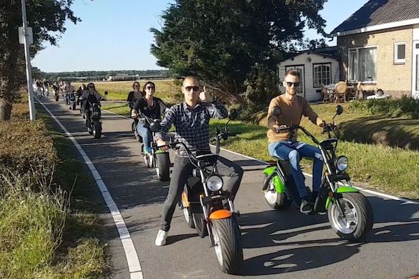 E-chopper tour Noordwijk: Tour door de bollenstreek