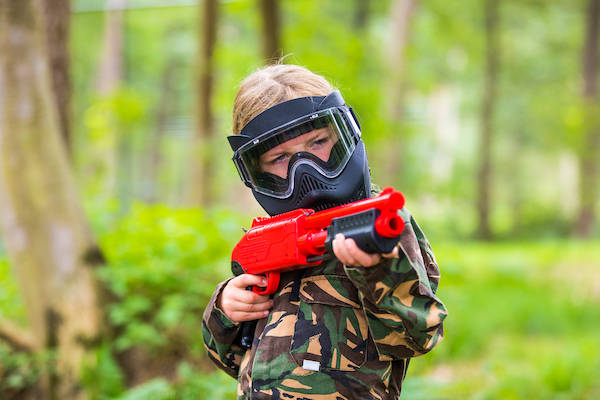 Kinder paintball