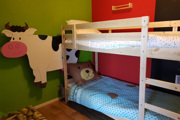 De Happyfarm Vakantiehuisje: Slaapkamer