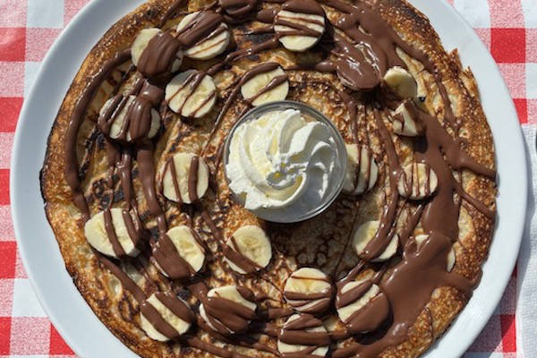 Poffertjes- en Pannenkoekensalon Pieters Geeris: Pannenkoek met Nutella