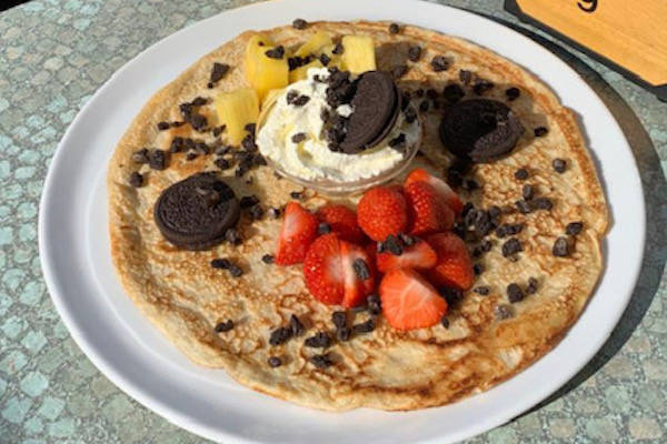 Pannenkoek met Oreos 