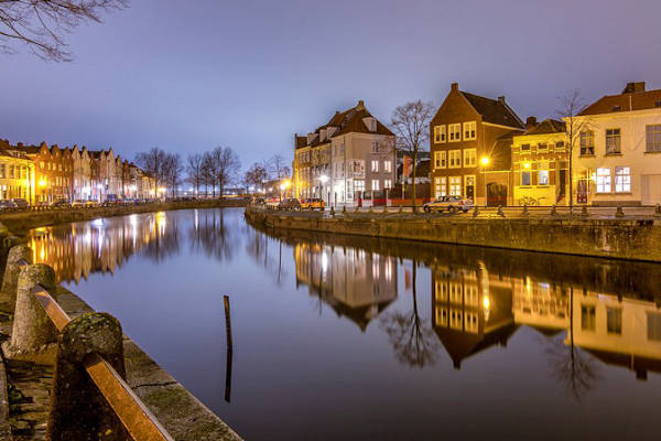 Bergen op Zoom in de avond