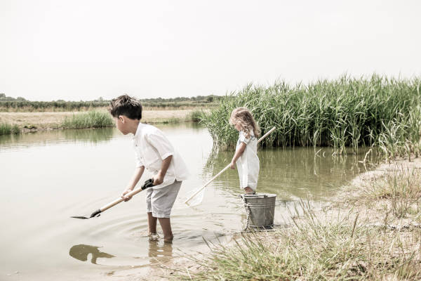 Spelen in het water