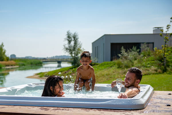 Relaxen in een bubbelbad