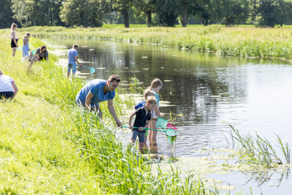 In de sloot spelen