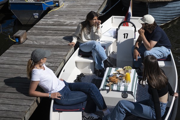 Lunchen op de boot