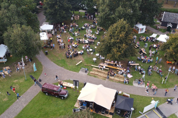 Festival vanuit de lucht