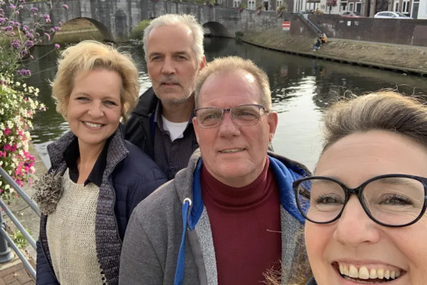 Selfie aan de gracht