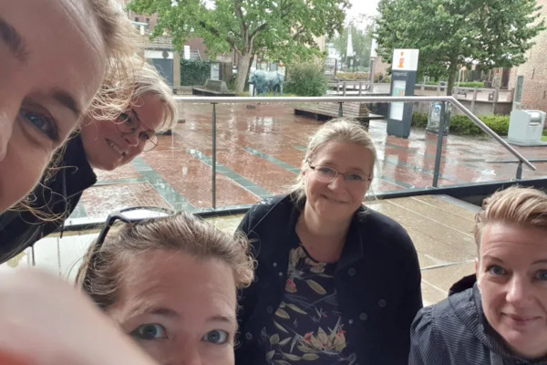 Selfie in de regen