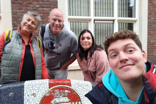 Groepsselfie met de familie