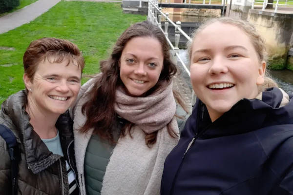 Selfie aan de gracht