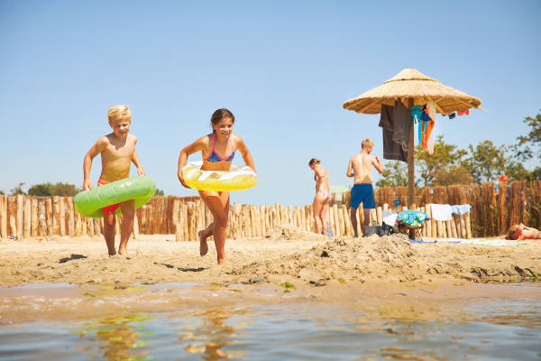 Op het strand