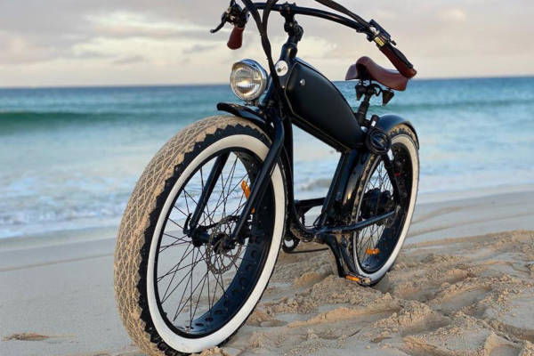 E-bike op het strand