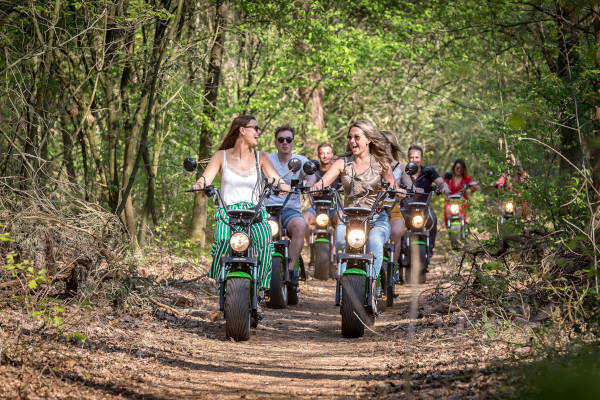 Tour door het bos