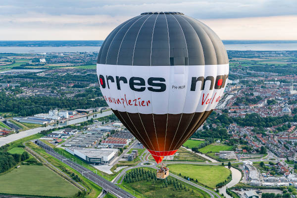 Ballonvaren Zeeland: Ballon van verraf