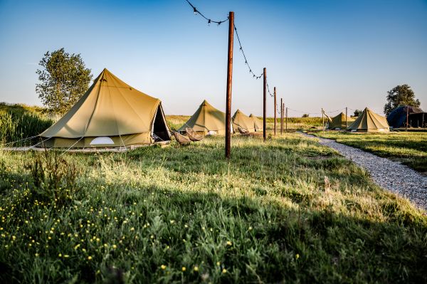 Tenten op een rij