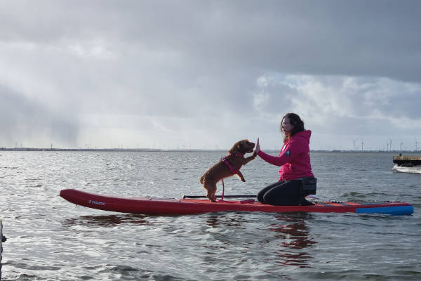 Op de sup met je hond