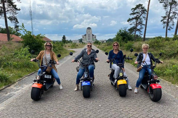 E-Chopper rijden op de Veluwe: Samen toeren