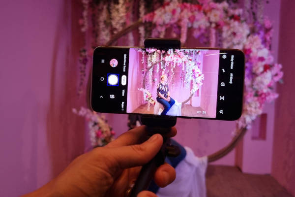 Foto maken met een selfie stick