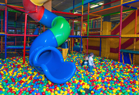 Glij zo de ballebak in