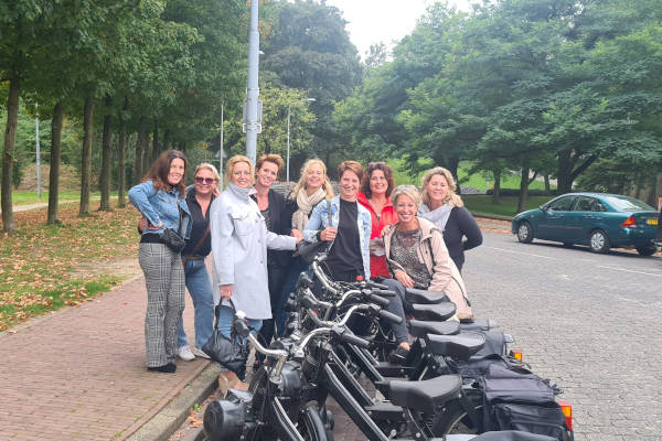 Solex rijden Hellevoetsluis: Samen toeren