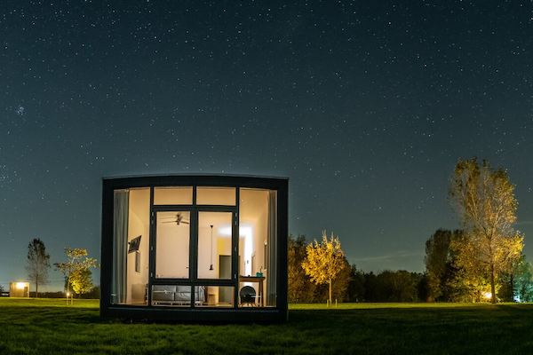 Hotel WeidumerHout: Uitzicht in de avond