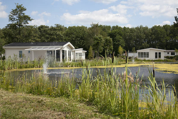 Europarcs De Biesbosch: Huizen aan de vijver