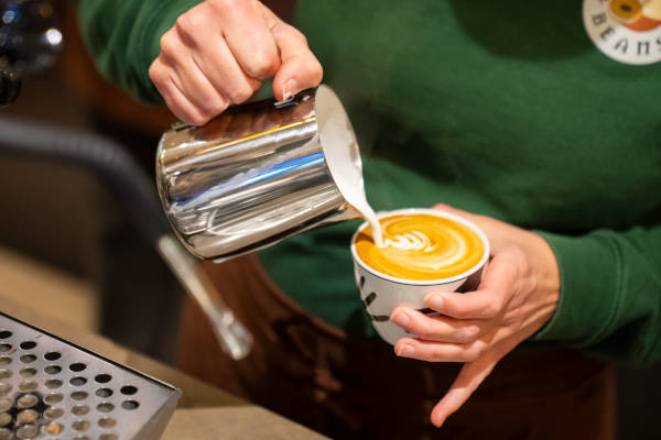 Koffie art maken