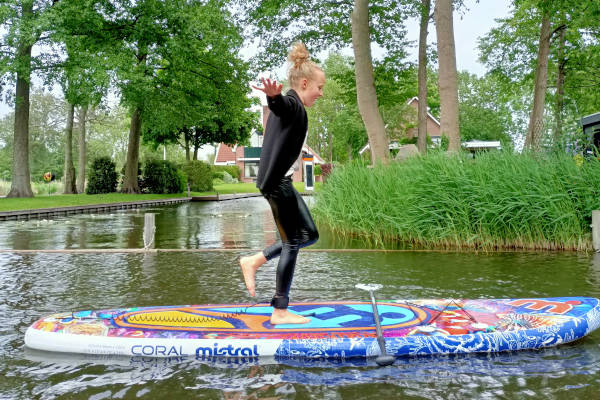 Balanceren op de sup