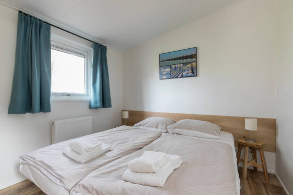 Fort den Haak: Slaapkamer in het chalet