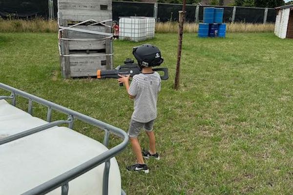 Koeckers Outdoor Lasergame: Ook de allerkleinste kunnen meedoen aan het lasergamen