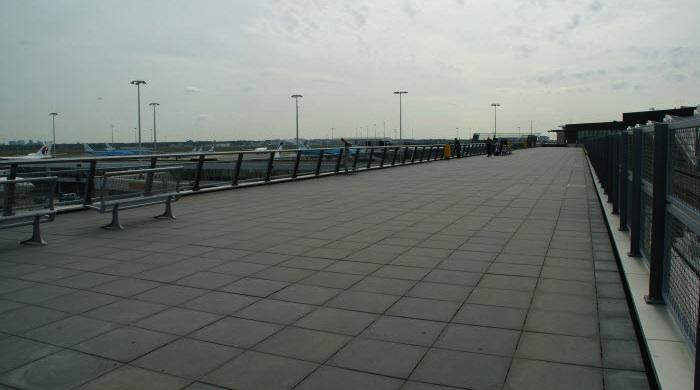 Het Panorama Terras van Schiphol