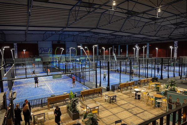 Overzicht van de padelbanen