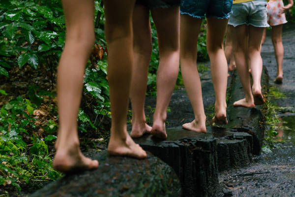 Lopen in de regen