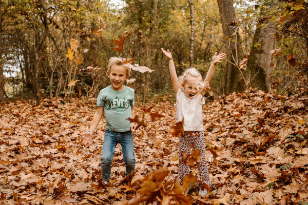 Spelen in het bos