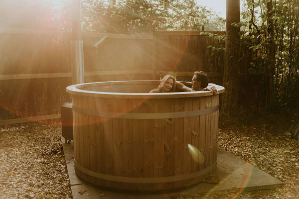 Samen in de hottub 