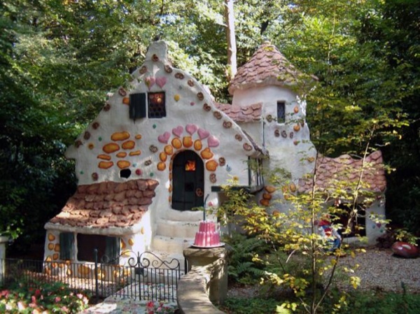 Hans en Grietje bij het huis van de heks