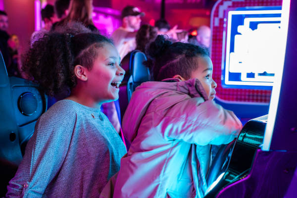 Kinderen spelen een game